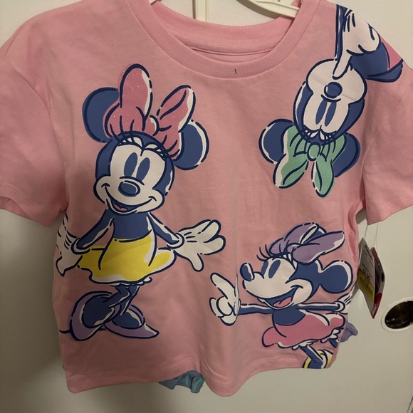 Disney Other - Disney Minnie Mouse Pink and Blue Kids Tee